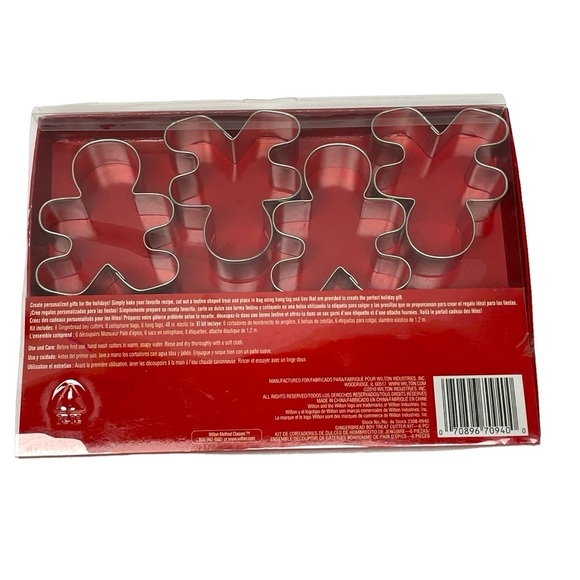 Wilton Cookie Brownie Cutters Gingerbread Man 6 Cutters - Picture 4 of 5